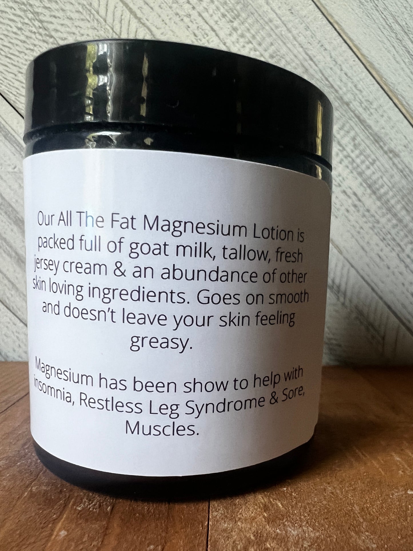 All The Fat Goat Milk Magnesium Cream 4oz