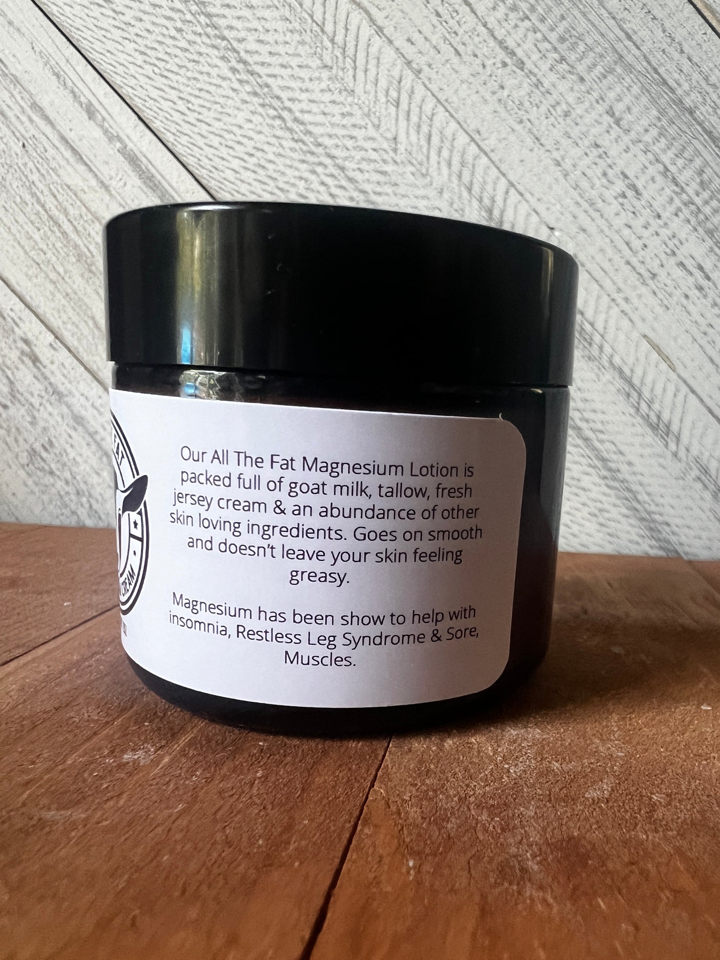 All The Fat Goat Milk Magnesium Cream 2oz